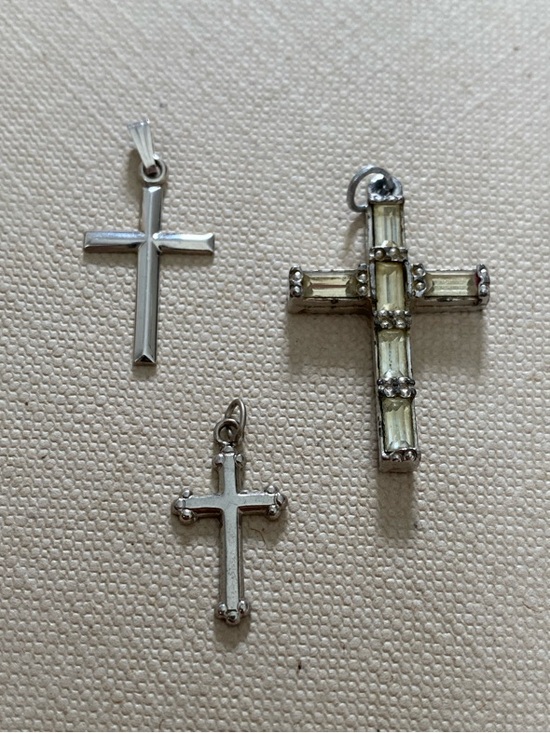 Jewelry - Silver Cross Pendant Set of Three